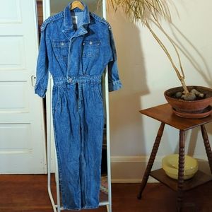 EUC Zara Vintage Styled Denim Jumpsuit, sz. S